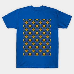 Abstract Spiky Flowers T-Shirt